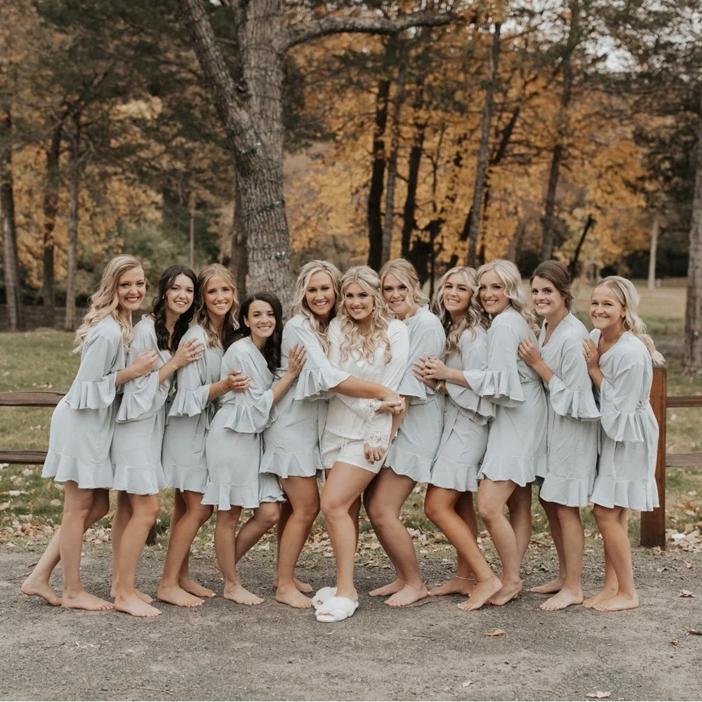 Dusty Blue Robe - Picture 3 of 3